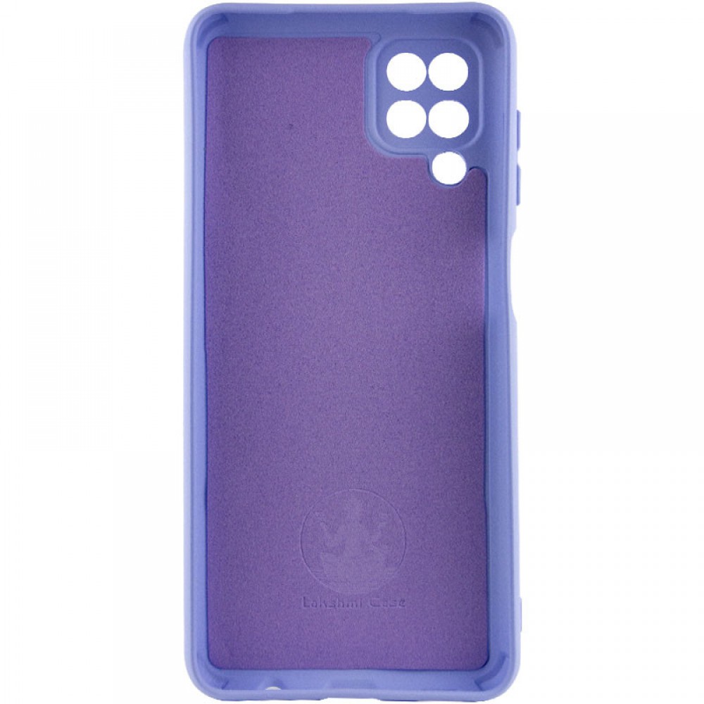 Чохол Silicone Cover Lakshmi Full Camera (AA) для Samsung Galaxy A12 Бузковий / Dasheen