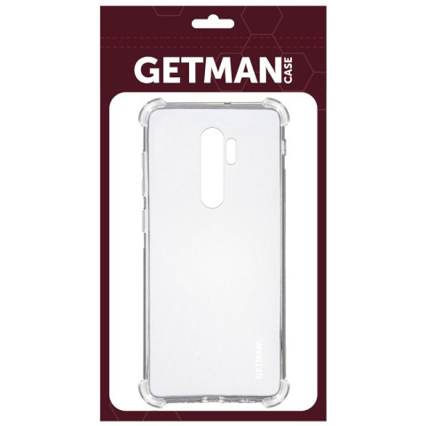 TPU чохол GETMAN Ease logo посилені кути для Xiaomi Redmi Note 8 Pro Безбарвний (прозорий)