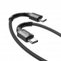 Дата кабель Hoco X71 "Especial" Type-C to Type-C 60W (1m) Чорний