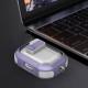 Футляр протиударний Locking Button для навушників Airpods Pro Light Purple