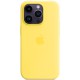 Чохол Silicone case (AAA) with Magsafe для Apple iPhone 14 Pro (6.1") Жовтий / Canary Yellow