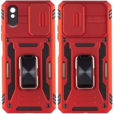 Ударостійкий чохол Camshield Army Ring для Xiaomi Redmi 9A Червоний / Red