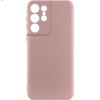 Чохол TPU GETMAN Liquid Silk Full Camera для Samsung Galaxy S22 Ultra Рожевий / Pink Sand