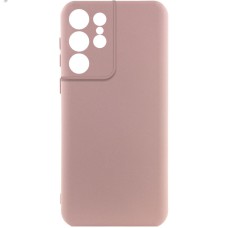 Чохол TPU GETMAN Liquid Silk Full Camera для Samsung Galaxy S22 Ultra Рожевий / Pink Sand
