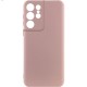 Чохол TPU GETMAN Liquid Silk Full Camera для Samsung Galaxy S22 Ultra Рожевий / Pink Sand