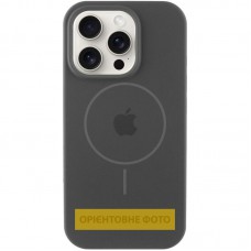 Чохол Silicone Case Full Protective (AA) V2 with MagSafe для Apple iPhone 15 Pro (6.1") Сірий / Dark Gray