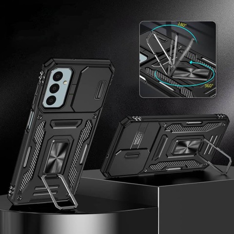 Ударостійкий чохол Camshield Army Ring для Samsung Galaxy A26 5G Чорний / Black