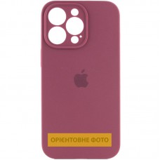 Чохол Silicone Case Full Camera Protective (AA) для Apple iPhone 17 Air (6.5") Бордовий / Plum