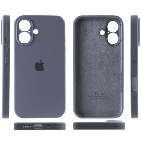 Чохол Silicone Case Full Camera Protective (AA) для Apple iPhone 16 Plus (6.7") Сірий / Lavender Gray