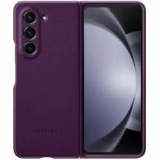 Шкіряний чохол Leather Case (AAA) для Samsung Galaxy Z Fold5 Purple
