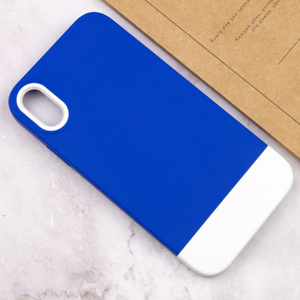 Чохол TPU+PC Bichromatic для Apple iPhone X / XS (5.8") Navy Blue / White