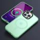 TPU+PC чохол Metal Buttons with MagSafe Colorful для Apple iPhone 14 Pro (6.1") М'ятний