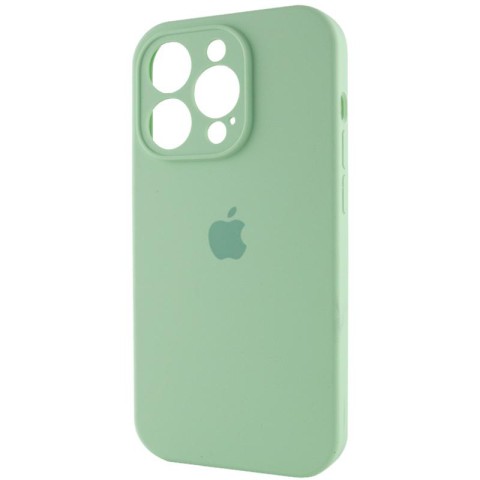 Чохол Silicone Case Full Camera Protective (AA) для Apple iPhone 15 Pro Max (6.7") Зелений / Pistachio