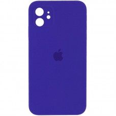 Чохол Silicone Case Square Full Camera Protective (AA) для Apple iPhone 11 (6.1") Фіолетовий / Ultra Violet