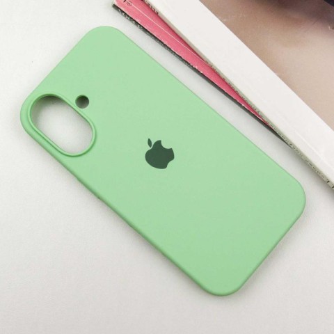 Чохол Silicone Case Full Protective (AA) для Apple iPhone 16 Plus (6.7") Зелений / Pistachio