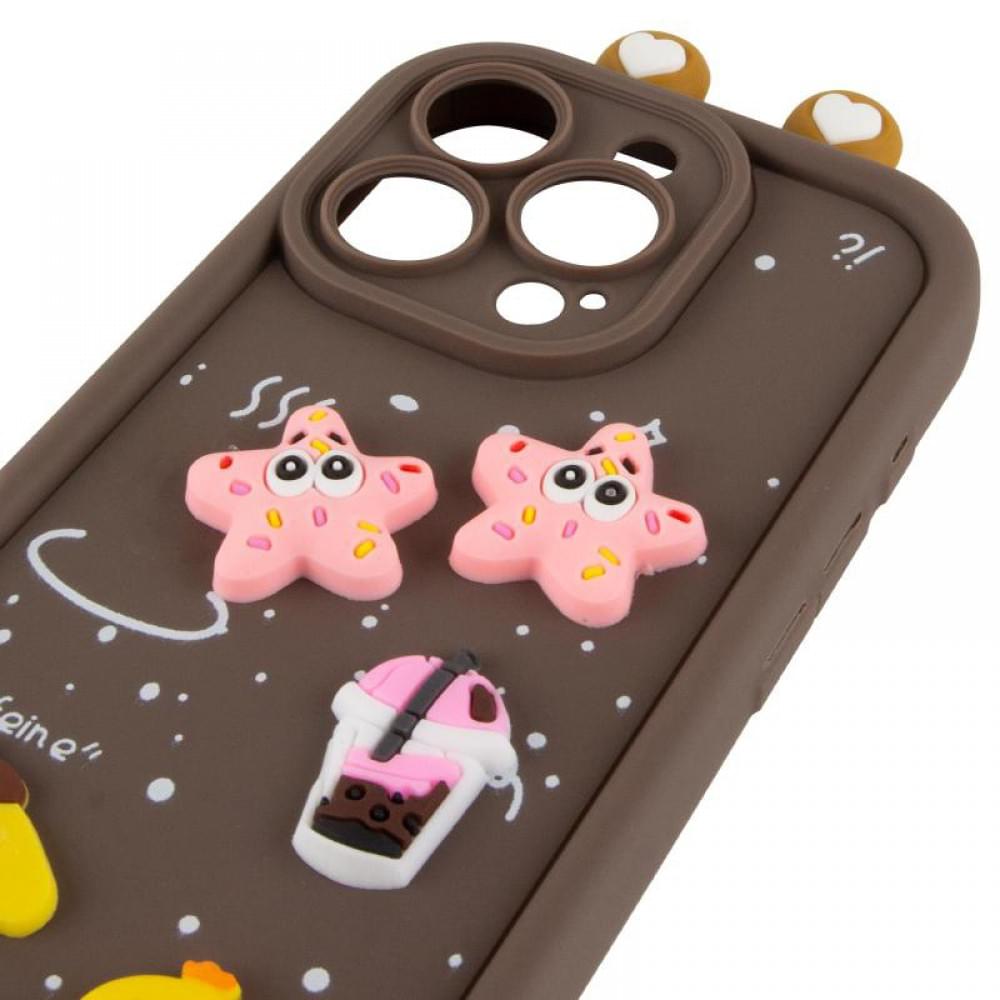 Чохол TPU Toys Case with Ears для Apple iPhone 13 Pro (6.1") Brown