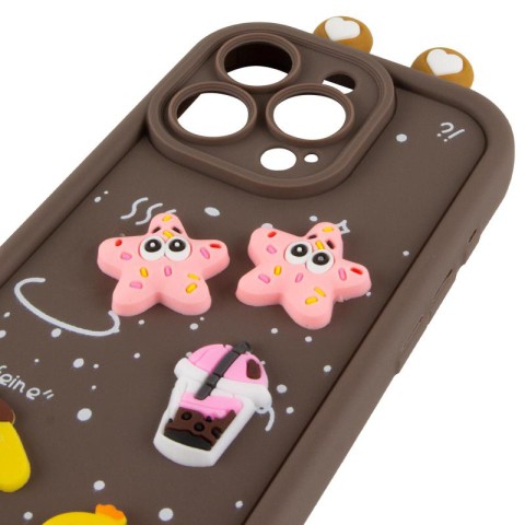 Чохол TPU Toys Case with Ears для Apple iPhone 13 Pro (6.1") Brown