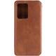 Шкіряний чохол книжка GETMAN Cubic (PU) для Samsung Galaxy S24 Коричневий