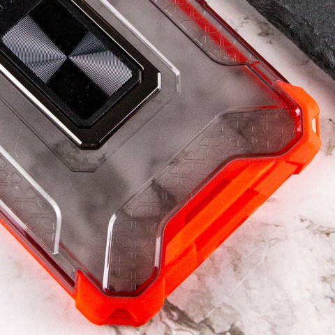 Ударостійкий чохол Transformer CrystalRing для Apple iPhone 12 Pro (6.1") Червоний