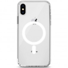 Чохол TPU Clear Case with MagSafe для Apple iPhone X / XS (5.8") Clear