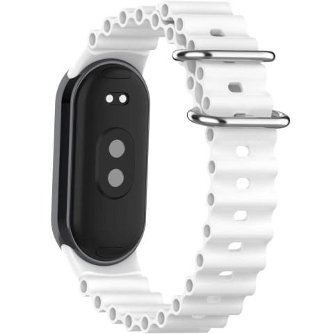 Ремінець Ocean Band для Xiaomi Mi Band 9/8/10 Білий / White