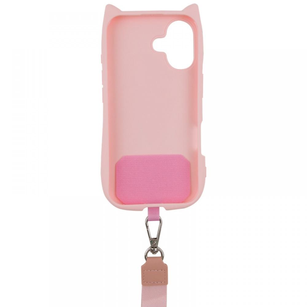 Чехол TPU GETMAN Cat with straps для Apple iPhone 16 Plus (6.7")