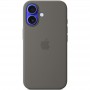 Чохол Silicone case (AAA) full with Magsafe and Animation для Apple iPhone 16 (6.1") Stone Grey