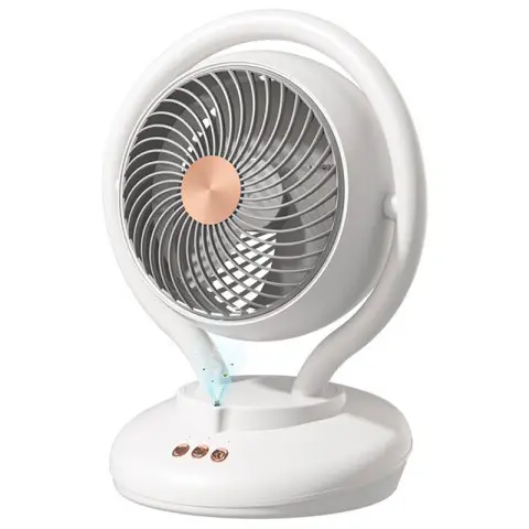 Настільний вентилятор F12 з негативною іонізацією 6000mAh White