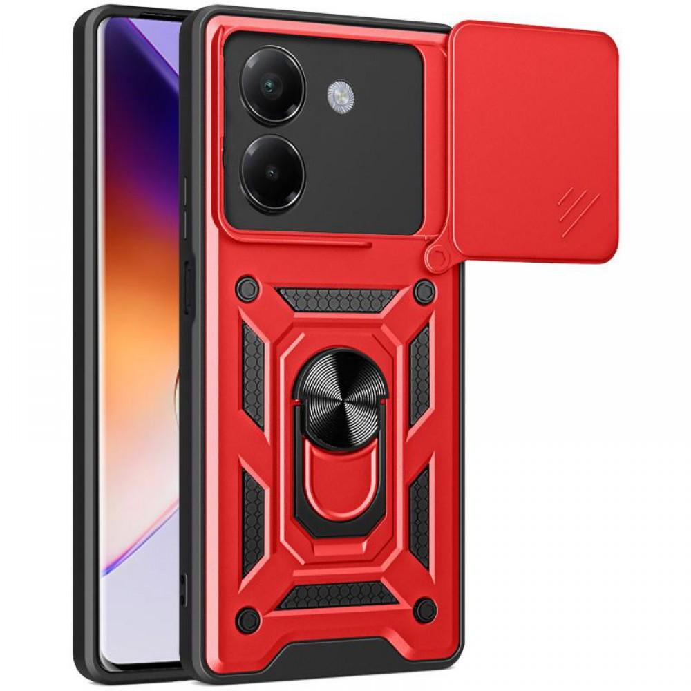 Чохол Ummi Camshield Serge Ring для Xiaomi Poco M7 Pro 5G Червоний