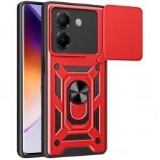 Чохол Ummi Camshield Serge Ring для Xiaomi Poco M7 Pro 5G Червоний