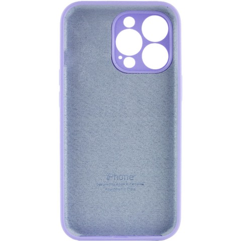 Чохол Silicone Case Full Camera Protective (AA) для Apple iPhone 14 Pro Max (6.7") Бузковий / Dasheen
