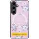 TPU+PC чохол Secret Garden with MagFit для Samsung Galaxy S23 FE Pink