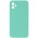 Silicone Case Square Full Camera Protective (AA) NOLOGO для Apple iPhone 11 (6.1") Бірюзовий / Turquoise