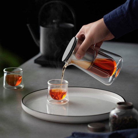 Чайник для заварювання TeaPot D-50 Press type 600ml Transparent