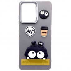 Чохол TPU Leather Toys для Apple iPhone 17 Pro Max (6.9") Monster / Grey