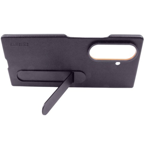 Шкіряний чохол Leather Case (AAA) with stand для Samsung Galaxy Z Fold7 Gray