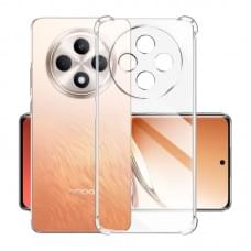 TPU чохол GETMAN Ease logo посилені кути Full Camera для Oppo Reno 12 F 4G/5G Безбарвний (прозорий)