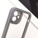 TPU чохол Transparent + Colour 1,5mm для Apple iPhone 11 (6.1") Grey