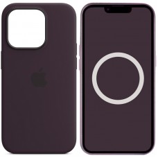 Чохол Silicone case (AAA) full with Magsafe and Animation для Apple iPhone 14 Pro Max (6.7") Фіолетовий / Elderberry