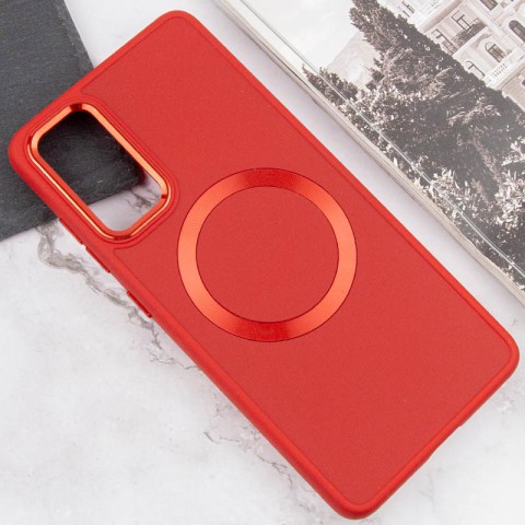 TPU чохол Bonbon Metal Style with MagSafe для Samsung Galaxy S23 FE Червоний / Red