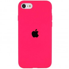 Чохол Silicone Case Full Protective (AA) для Apple iPhone SE (2020) / 7 / 8 (4.7") Рожевий / Barbie pink