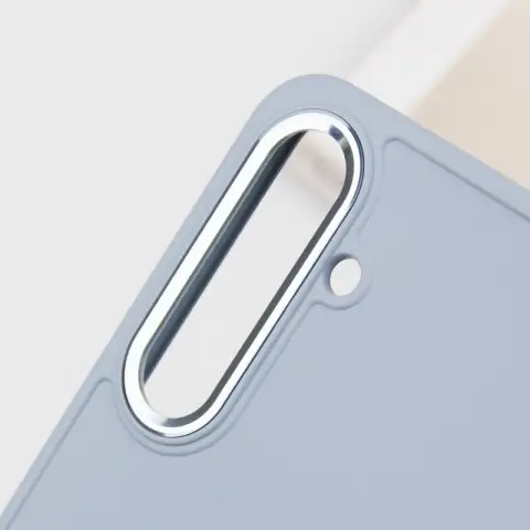 TPU чохол Bonbon Metal Style для Samsung Galaxy S24 / S25 Блакитний / Mist blue