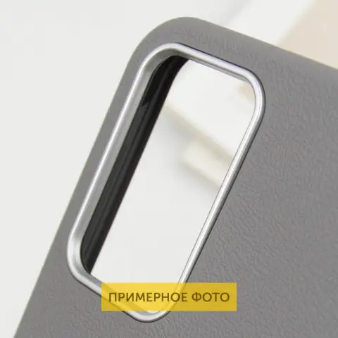 Шкіряний чохол Leather Case Metal Buttons для Xiaomi Redmi 9C Titanium Gray