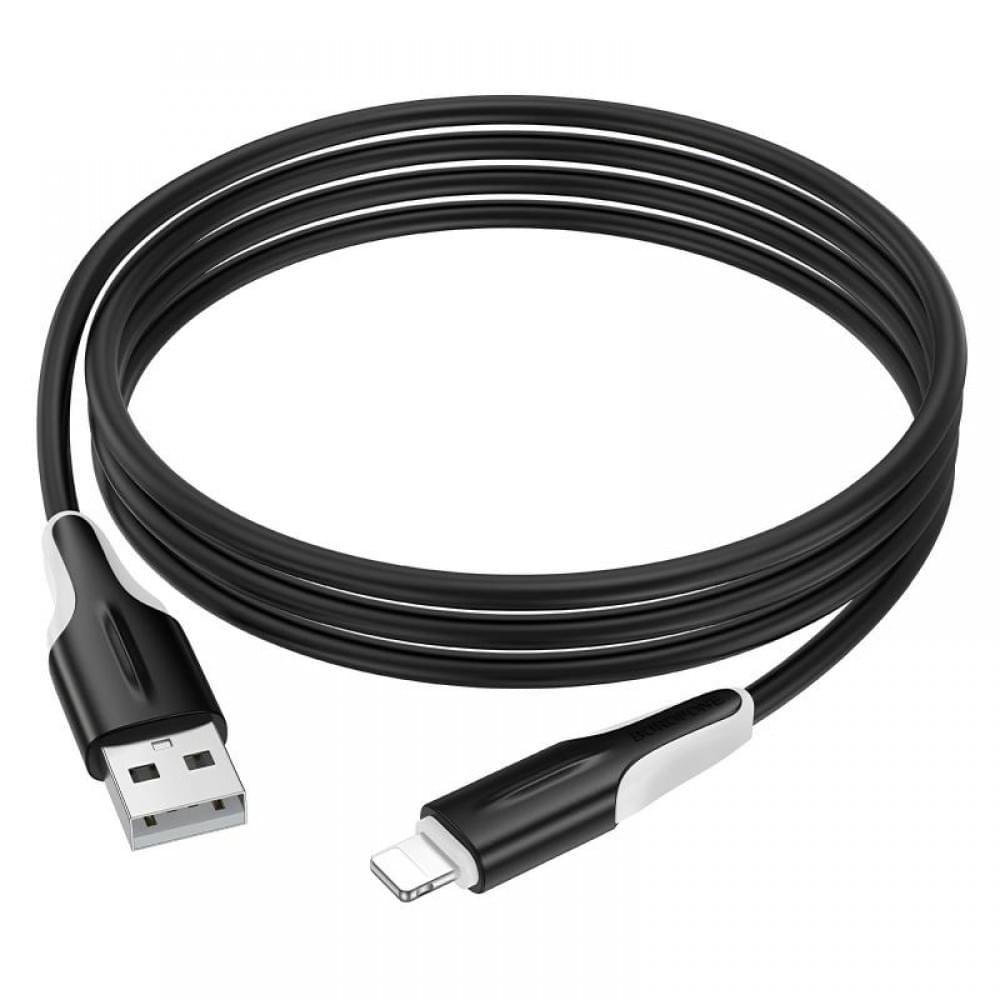 Дата кабель Borofone BX119 New USB to Lightning 2.4A (1m) Black