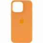 Чохол Silicone case (AAA) full with Magsafe and Animation для Apple iPhone 13 Pro (6.1") Помаранчевий / Marigold