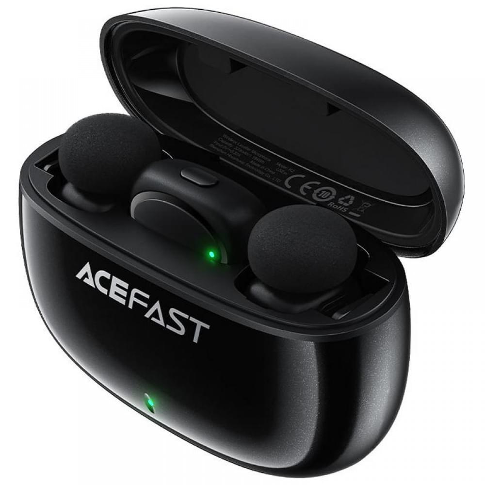 Петличний бездротовий мікрофон Acefast R2 Type-C Black