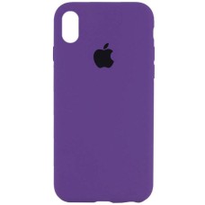 Чохол Silicone Case Full Protective (AA) для Apple iPhone X / XS (5.8") Фіолетовий / Amethyst