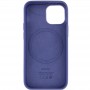 Шкіряний чохол Leather Case (AAA) with MagSafe для Apple iPhone 13 Pro Max (6.7") Wisteria