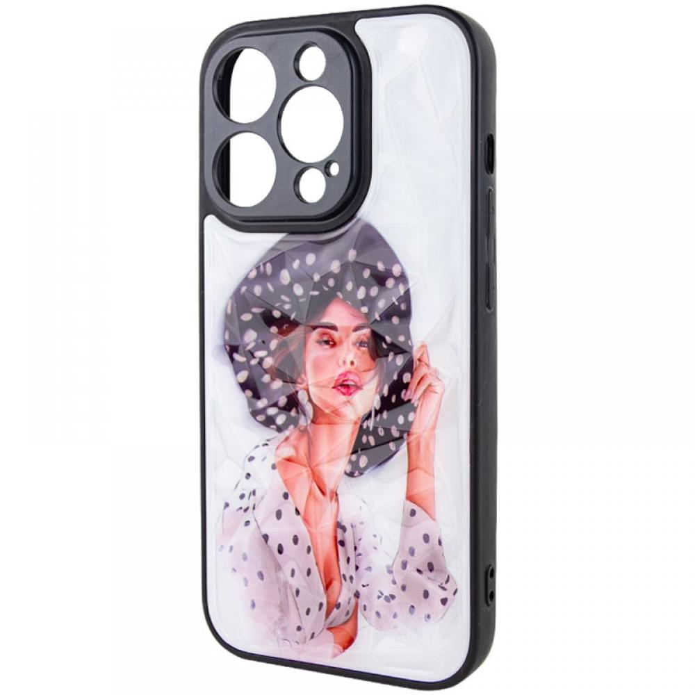 TPU+PC чохол Prisma Ladies для Apple iPhone 14 Pro (6.1") Girl in a hat