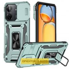 Ударостійкий чохол Camshield Army Ring для Xiaomi Redmi 15C (Global) / Poco C85 (Global) Зелений / Light Green